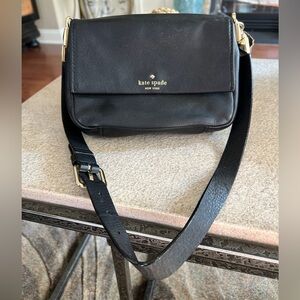 Kate Spade Small Black Leather Shoulder Bag